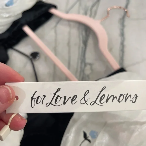 NWT For Love And Lemons Black and White Mini Dress “Snow White dress” - Picture 10 of 13